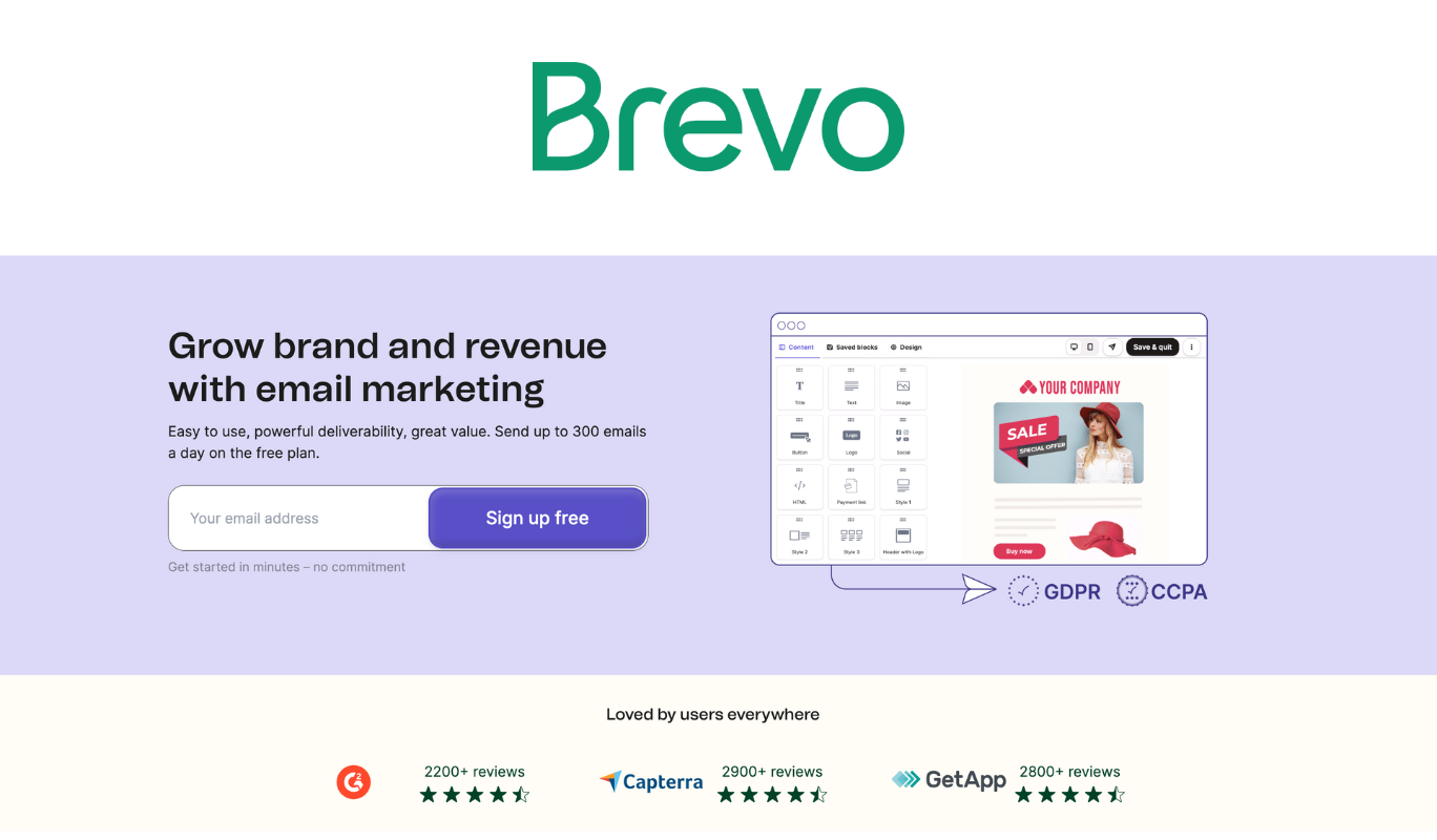 Brevo Website