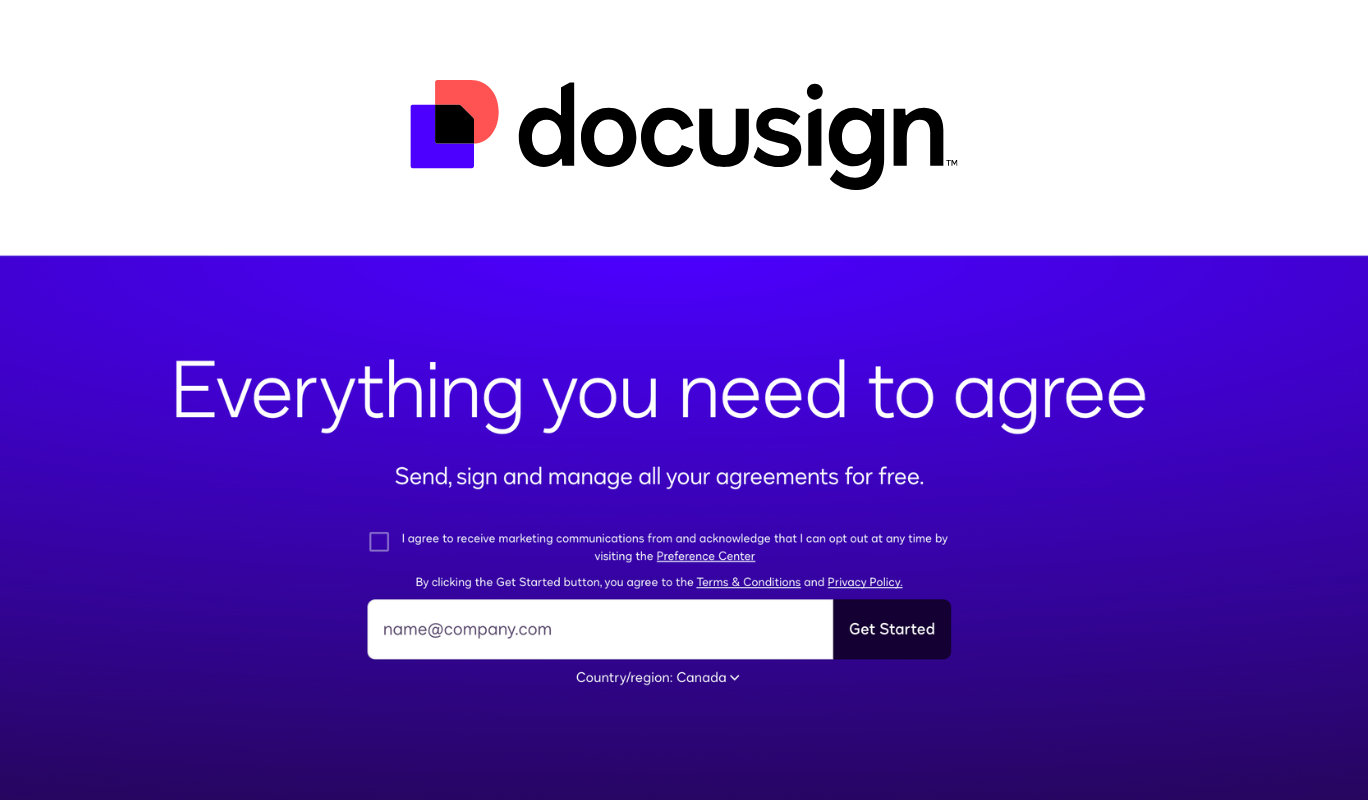 Docusign Website
