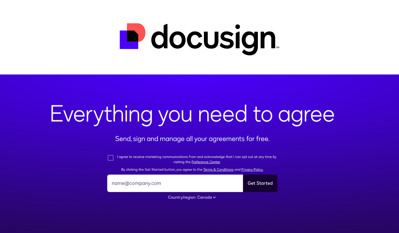 Docusign Website