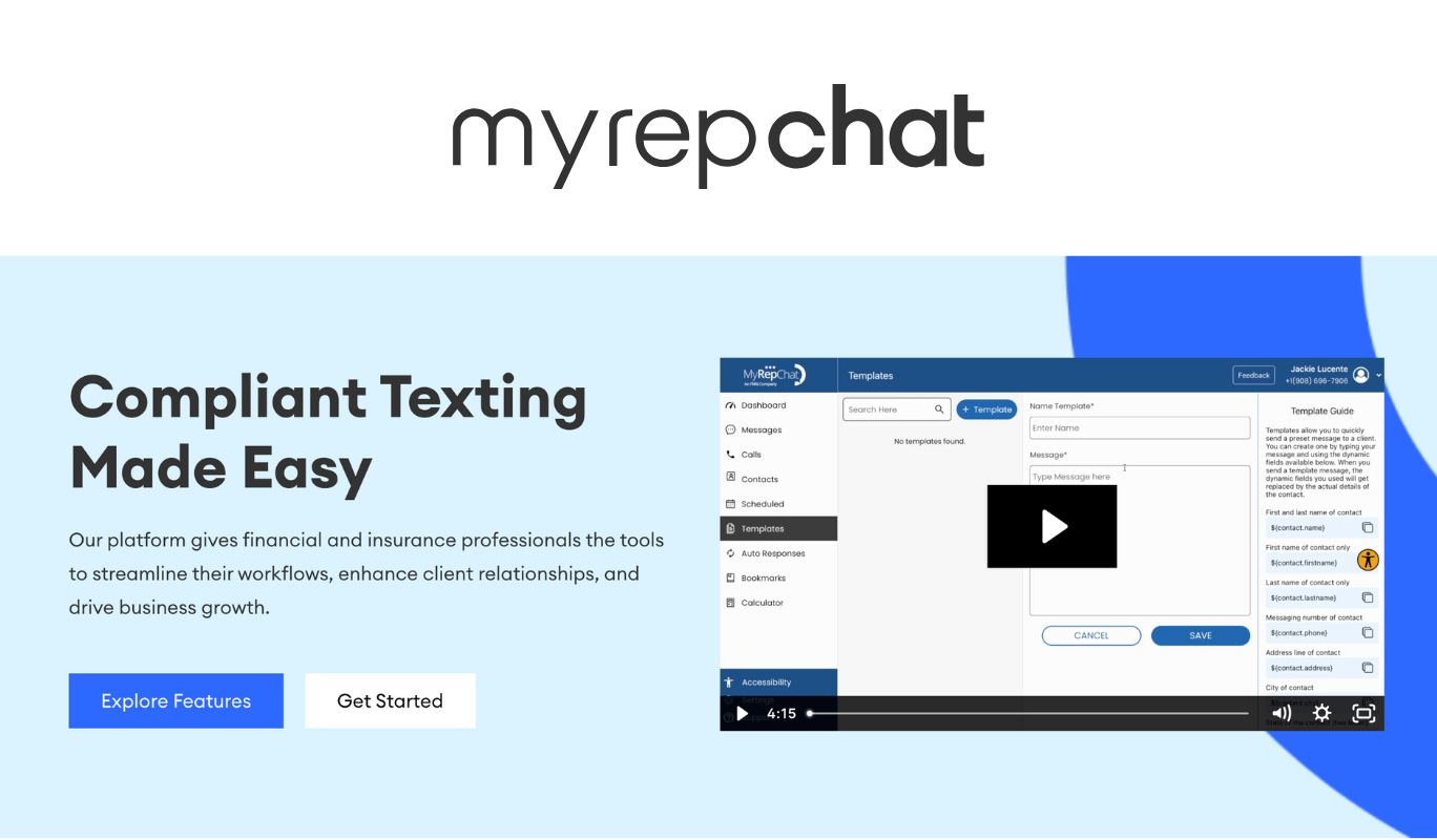 MyRepChat Website