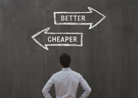 Never compete on price