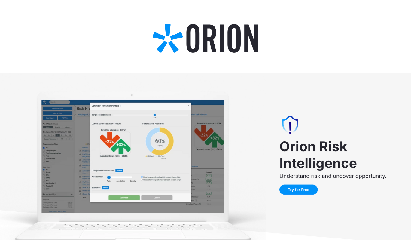 Orion Risk Intelligence Website
