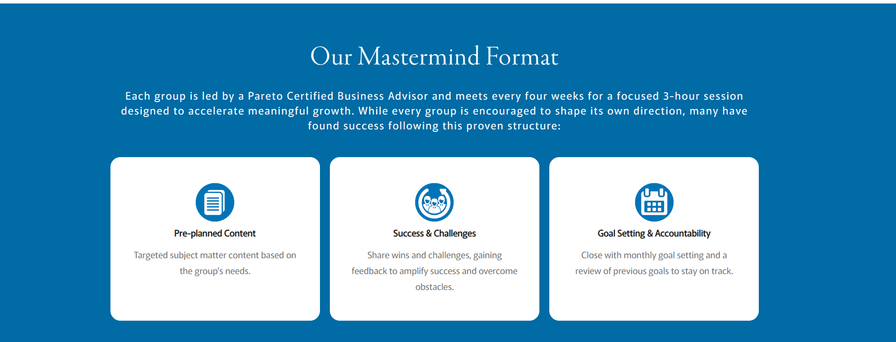 Our Mastermind Format