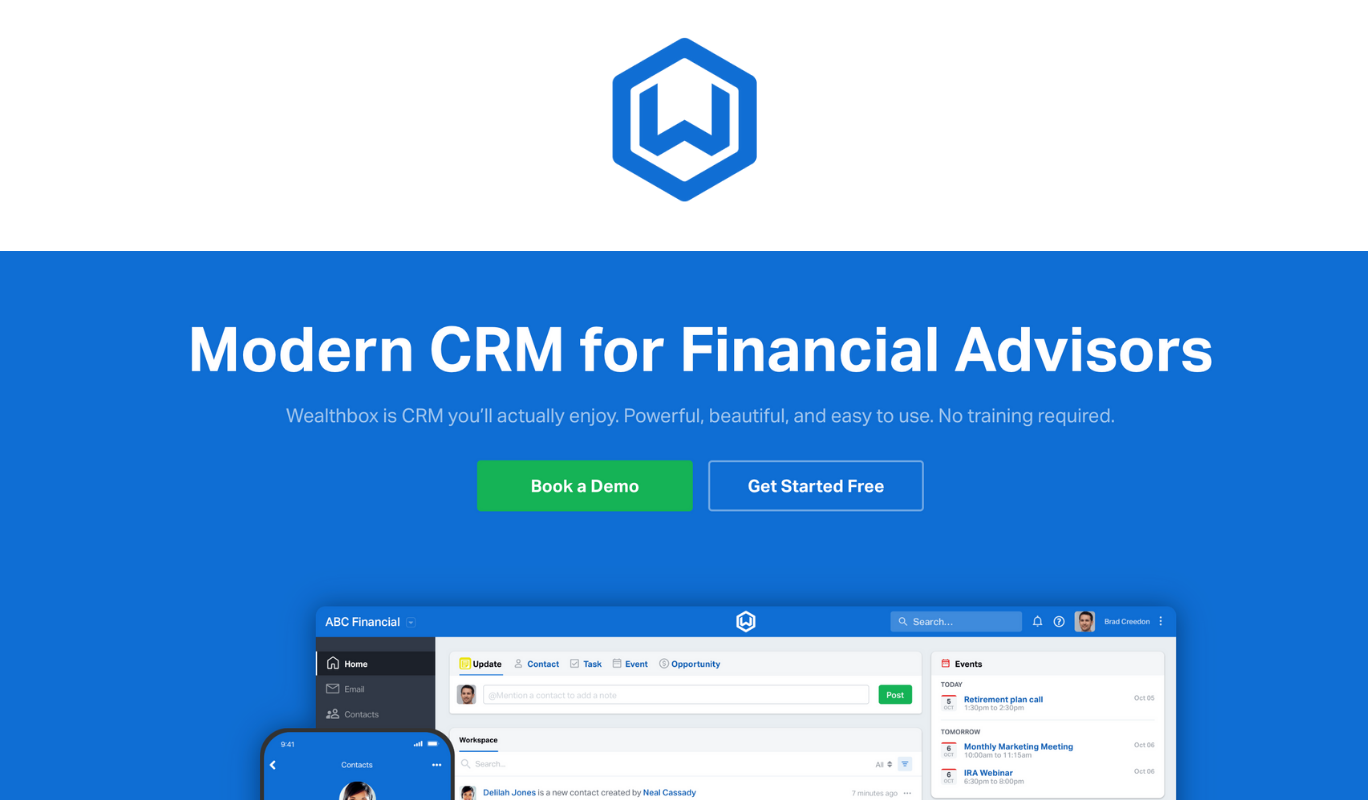 Wealthbox CRM Website