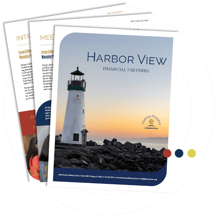 Harbor View Financial Partners introduction kit pages
