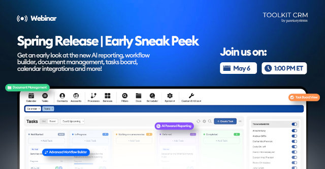 Toolkit CRM Spring Release | Early Sneak Peek
