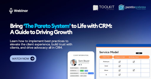 Bring The Pareto System to Life with CRM