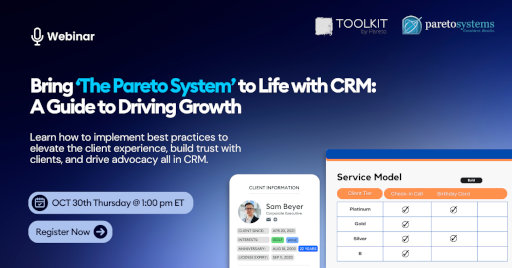 Bring The Pareto System to Life with CRM